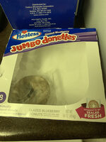 Glazed blueberry donuts, blueberry