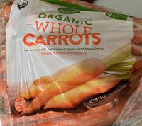 Organic whole carrots