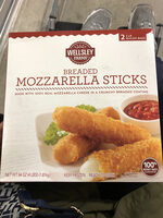 Breaded mozzarella sticks