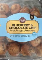 Blueberry and chocolate chip mini muffin assortment