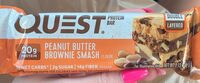 Peanut butter brownie smash protein bar