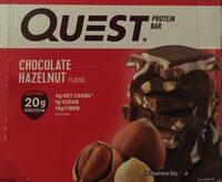 Chocolate hazelnut protein bar, chocolate hazelnut