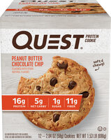 Peanut butter chocolate chip protein cookie