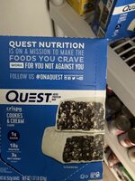 Cookies and crème protein bar