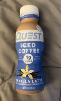 Iced coffee vanilla latte