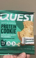 White chocolate macadamia protein cookie