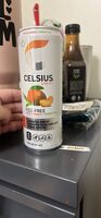 Celsius Fizz-Free Peach Mango Green Tea