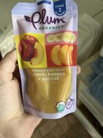 Organic Baby Food Peach Banana + Apricot