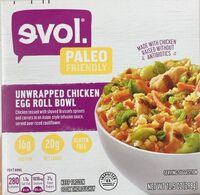 Unwrappedchicken egg roll bowl