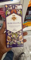 Vosges, barcelona bar, hickory smoked almonds, sea salt, deep milk chocolate
