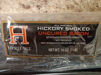 Hickory smoked uncured bacon