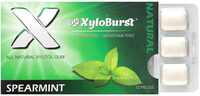 Xyloburst, Xylitol Gum, Spearmint