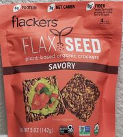 Flackers Organic Flax Seed Crackers - Savory
