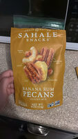 Banana rum pecans glazed mix