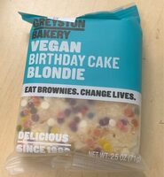 Vegan birthday cake blondie
