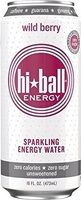 Wild berry sparkling energy seltzer