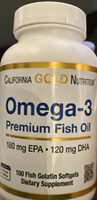 California Gold Nutrition, Omega-3 Premium Fish Oil