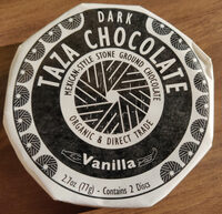 Vanilla Dark Taza Chocolate
