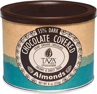 Organic chocolate covered almonds
