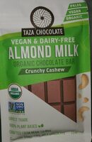 Vegan&Dairy Free Almond Milk Organic Chocolate  Bar