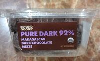 Pure Dark 92% Cocoa Madagascar Chocolate Melts