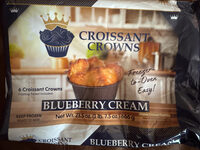Blueberry Cream Frozen Croissant Pastries