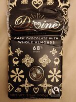 Dark chocolate with whole almonds, chocolate