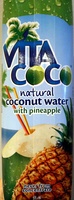 Natural Coconut Water with Pineapple