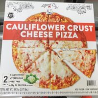 Cauliflower crust cheese pizza