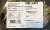 Saute de veau brocolis au beurre
