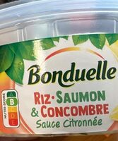 Riz saumon et concombre