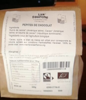 Pépites de Chocolat Noir 60% by La Fourche