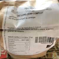 Riz long demi complet camargue