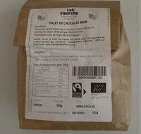 Palet de chocolat noir
