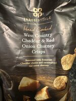 Co-op Irresistible Hand Cooked West Country Cheddar & Red Onion Chutney Crisps