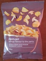 Festligt Potato Crisps with Pickled Mushroom Flavour