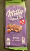 Milka chocolat noisettes entières