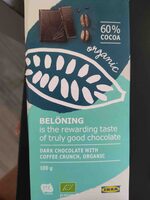 Belöning dark chocolate with coffee crunch