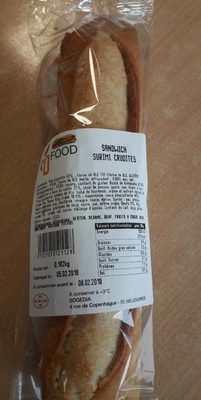 Sandwich Surimi crudités by So Food