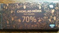 CHOKLAD MÖRK Dark chocolate 70%