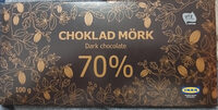 Choklad Mörk 70%, Dark Chocolate 70%