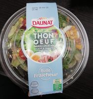 Thon Oeuf Sauce cocktail salade & tomates