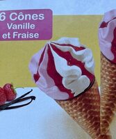 Cônes vanille fraise