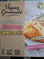 2 feuilletés jambon emmental