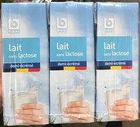 Lait sans lactose demi-écrémé