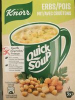 Quick Soup Erbs mit Croutons