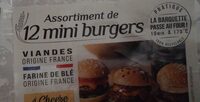 Assortiment de 12 mini burgers