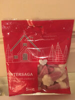 Vintersaga - Foam candy with crawberry and vanillaa flavour