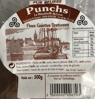 Punchs fines galettes bretonnes