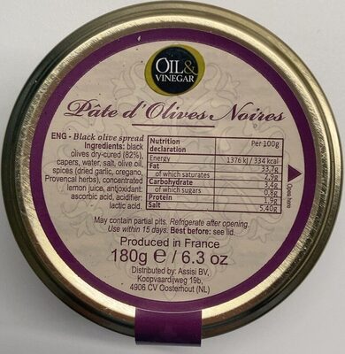 Pâte d'Olives Noires by Oil&Vinegar